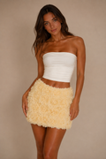 The Belle Rosette Mini Skirt
