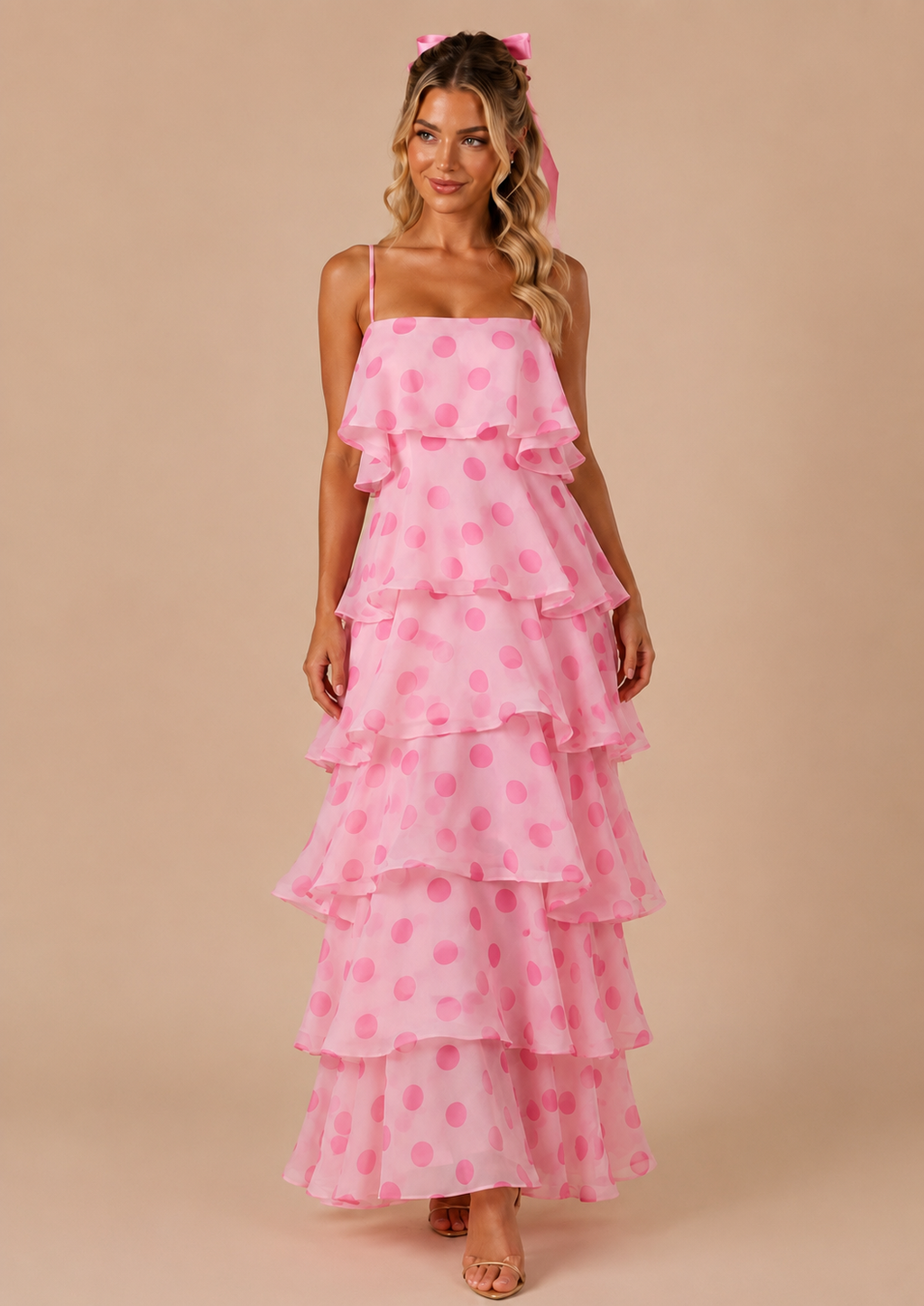 Pretty in Polka Dots Maxi Dress