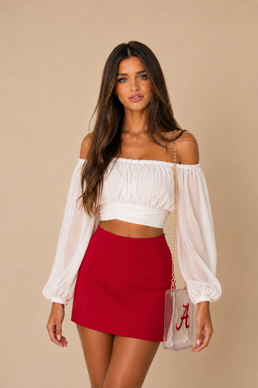 The Crimson Kickoff Skort