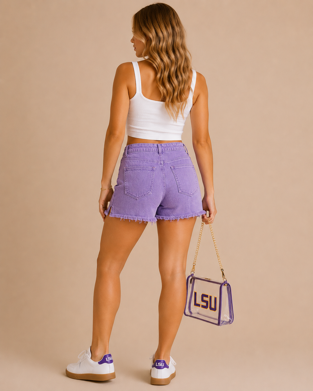 Lavender Dream Denim Shorts