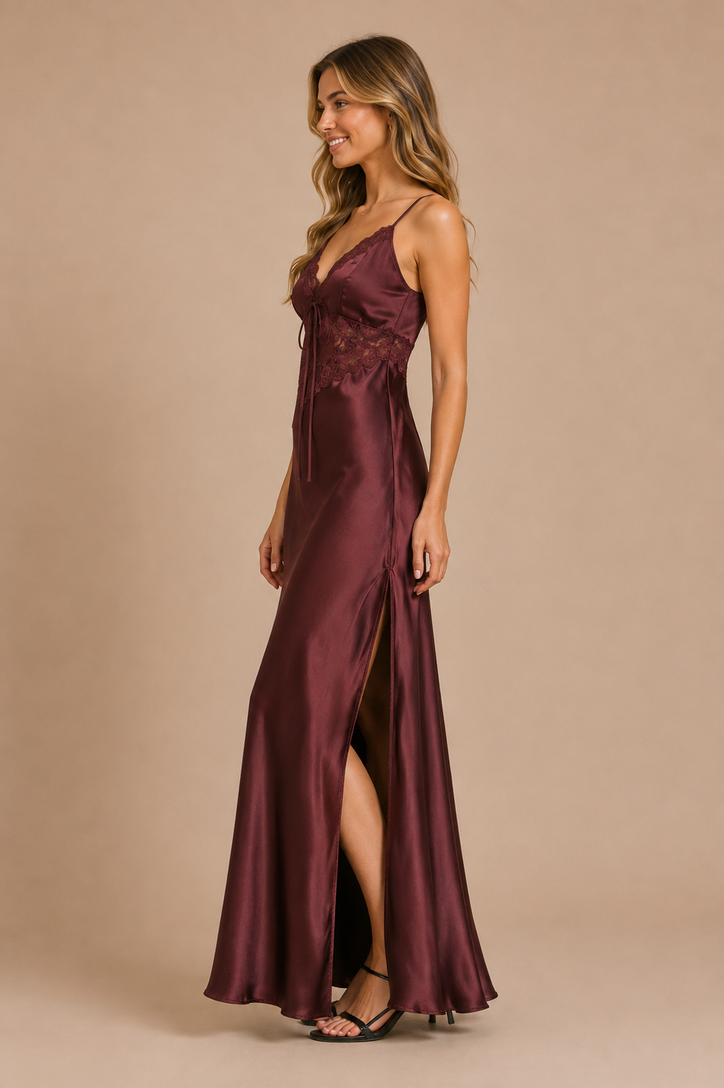 Bordeaux After Dark Maxi Dress