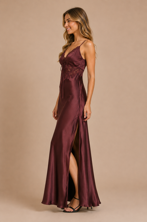 Bordeaux After Dark Maxi Dress