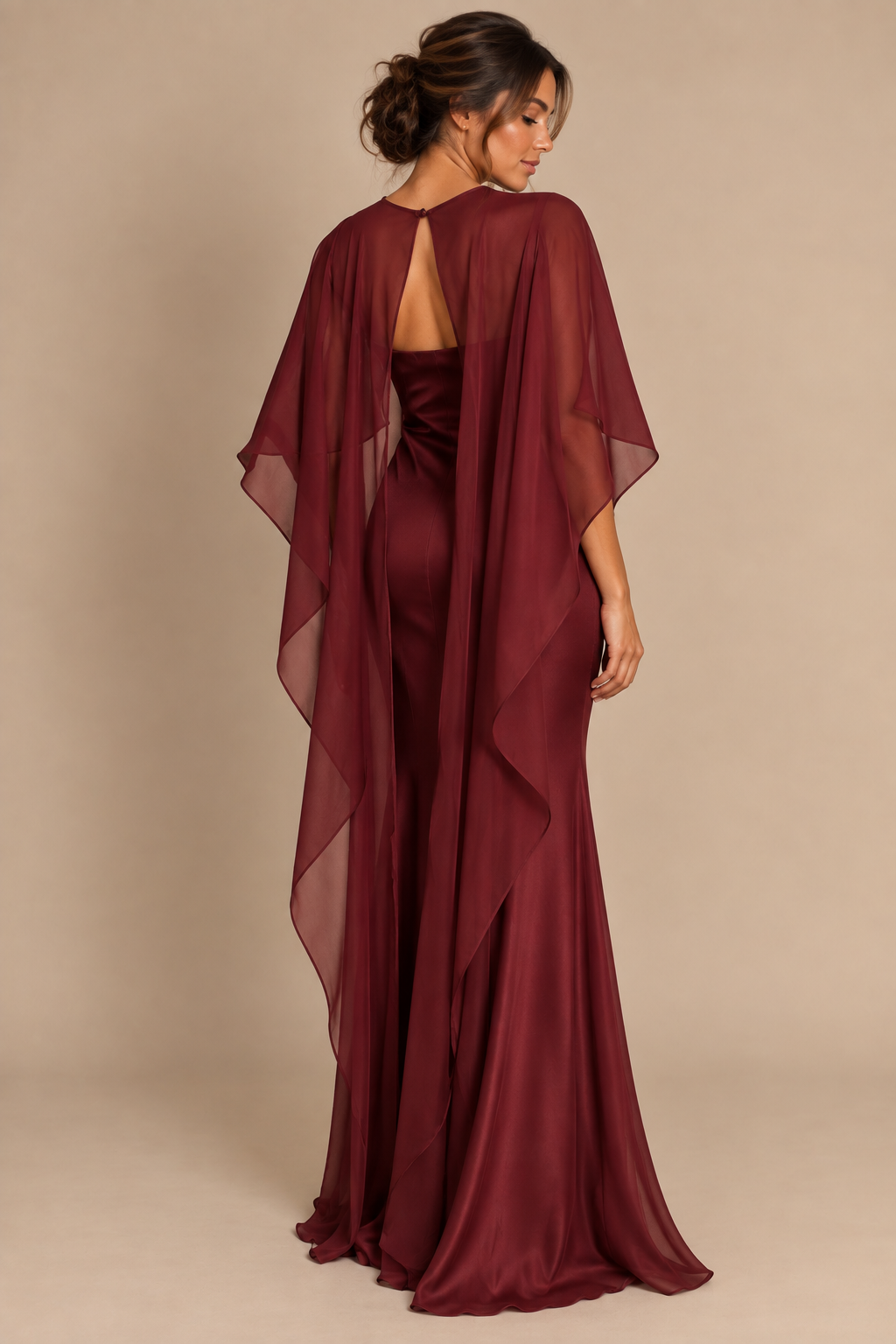 An Evening in Bordeaux Gown