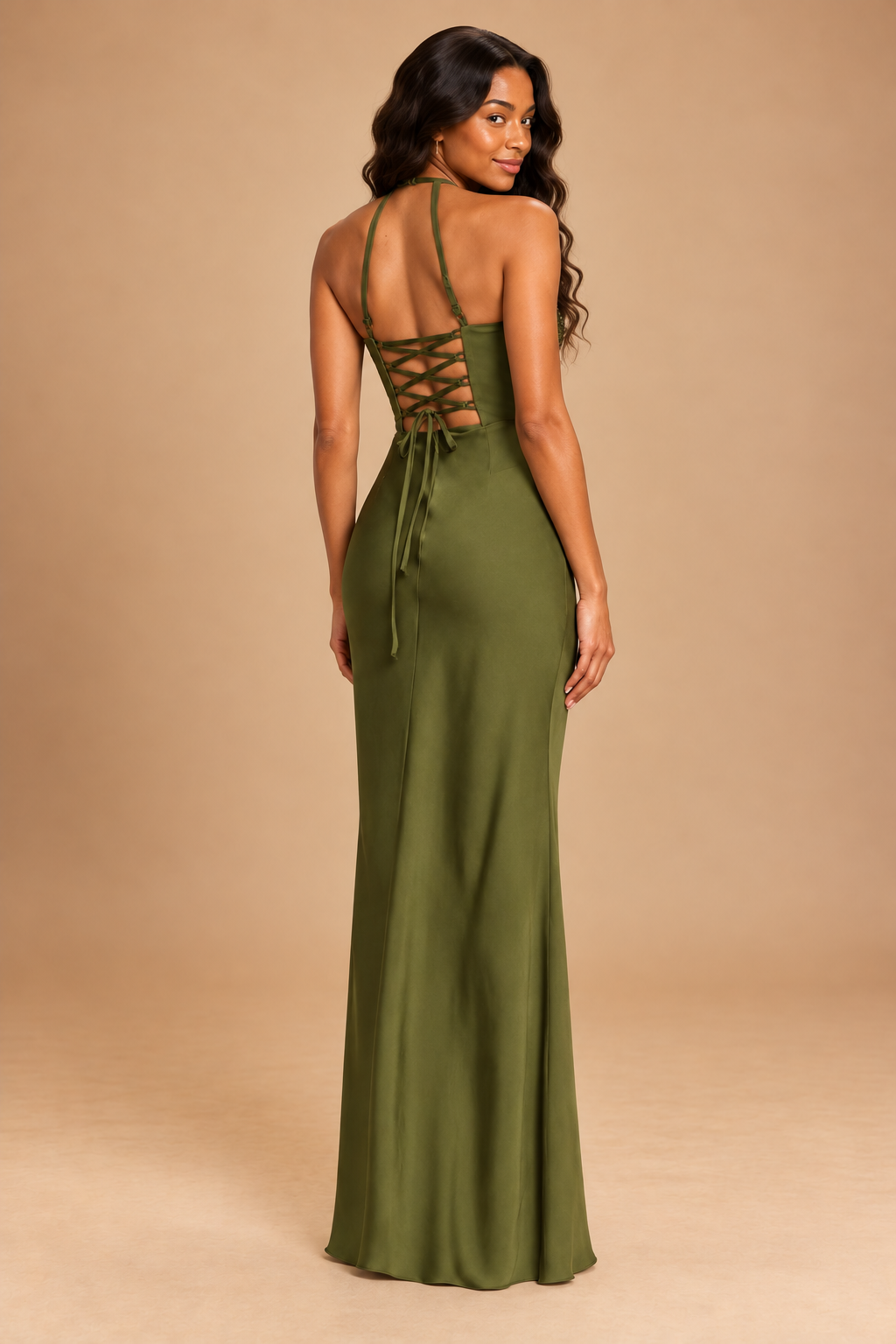 The Olive Afterglow Gown