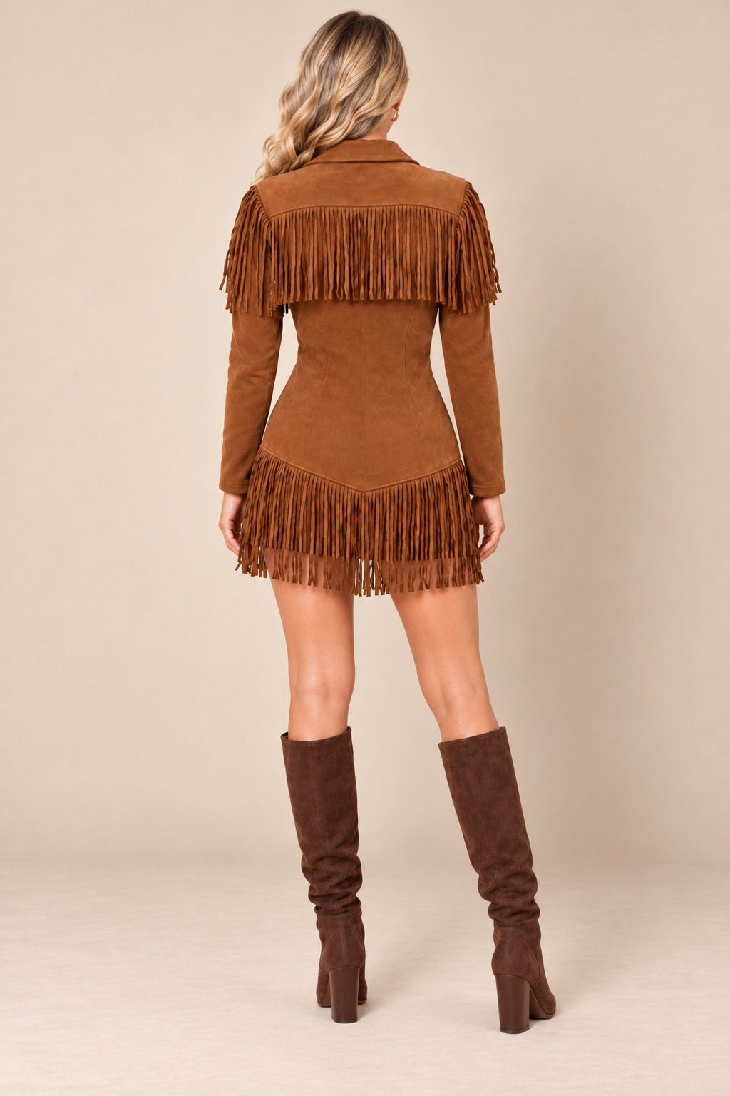 Saddle Up & Shine Fringe Dress