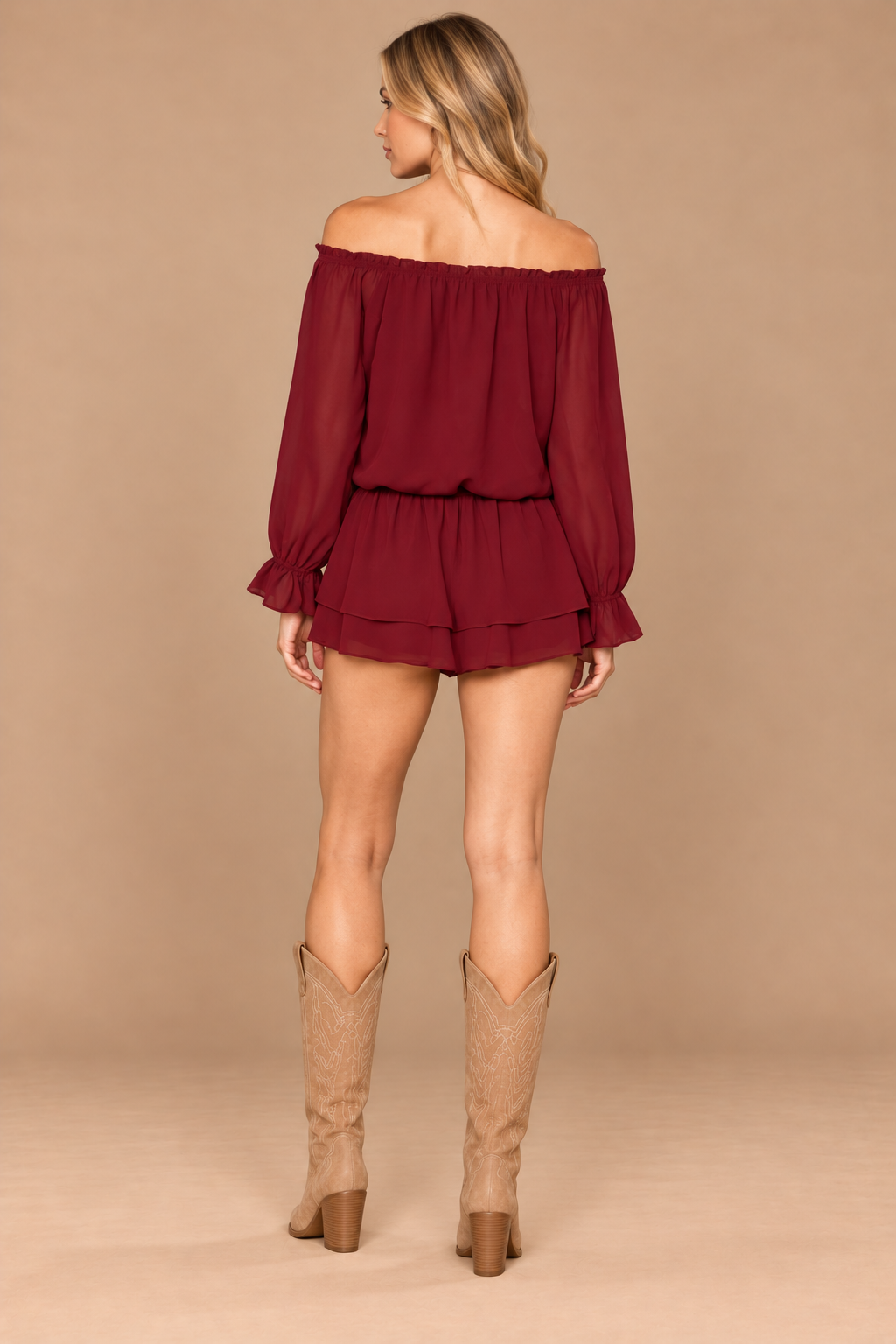 Burgundy Belle Romper