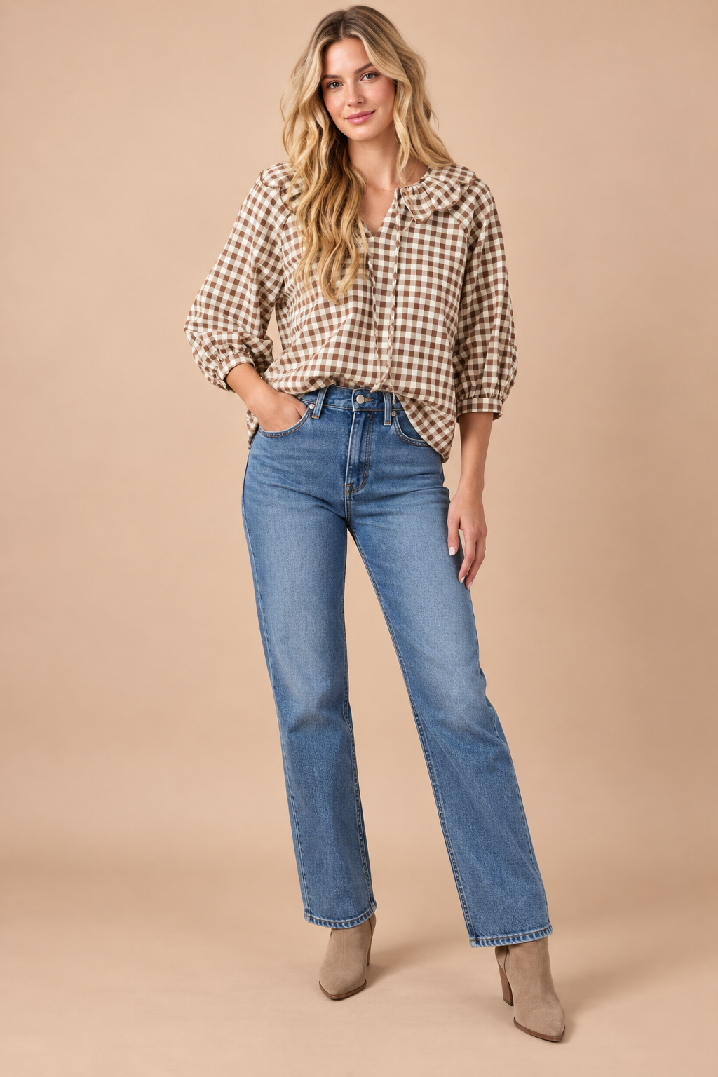 The Maple Belle Gingham Top