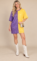The Geaux Glitter Dress