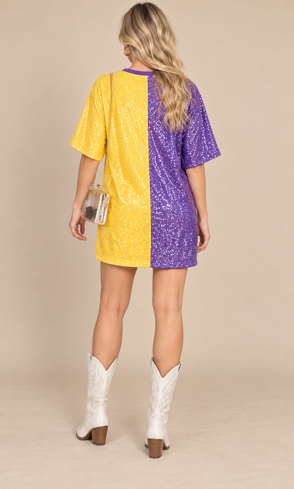 The Geaux Glitter Dress